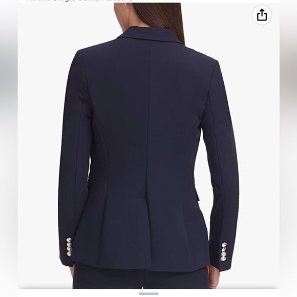 Tommy Hilfiger Blazer Business Jacket with Flattering Fit and Single-Button Sz-8 - Picture 2 of 15